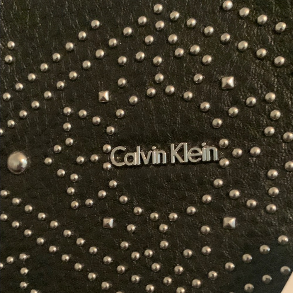 Calvin Klein Black and Silver Geometric Tote - Picture 2 of 13